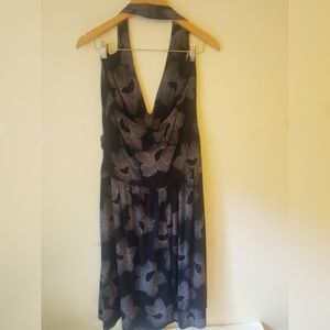 Torrid Halter Dress Black/white Sz 18